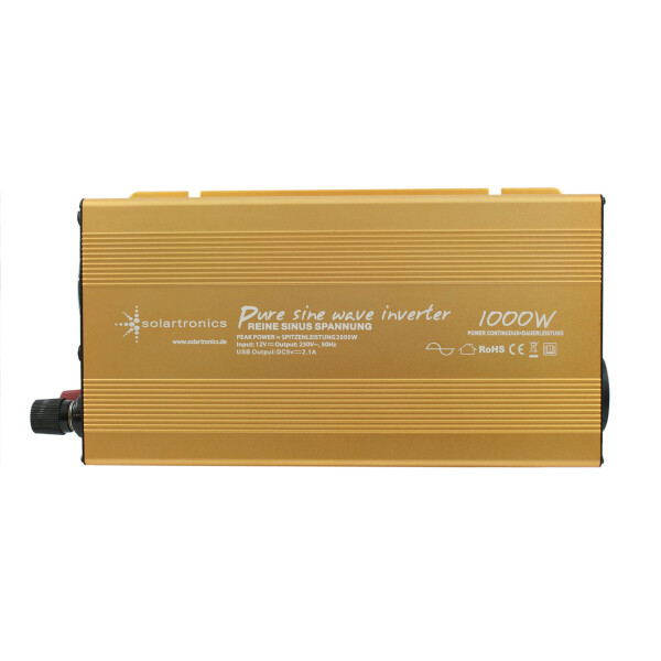 Spannungswandler 12V 1000 2000 Watt Power USB reiner SINUS Gold