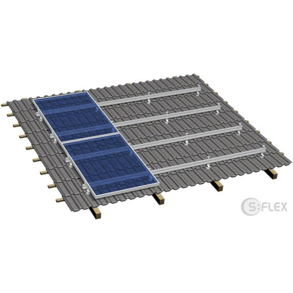 S:FLEX E1 Erweiterungs-Kit für das Schrägdachsystem für 1 Solarmodul