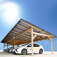 3,78 kWp Solarcarport mit Wallbox für 1 PKW Stellplatz - Premium