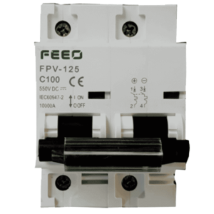 DC Trennschalter FEEO FPV-125 100A 550VDC + IP66 Gehäuse