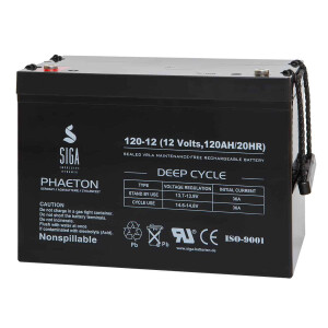 SIGA PHAETON AGM Deep Cycle Batterie S120-12 12V 120Ah
