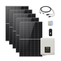 2000W Plug & Play Solaranlage mit Solax Wechselrichter, Aufputzsteckdose, WiFi-Modul