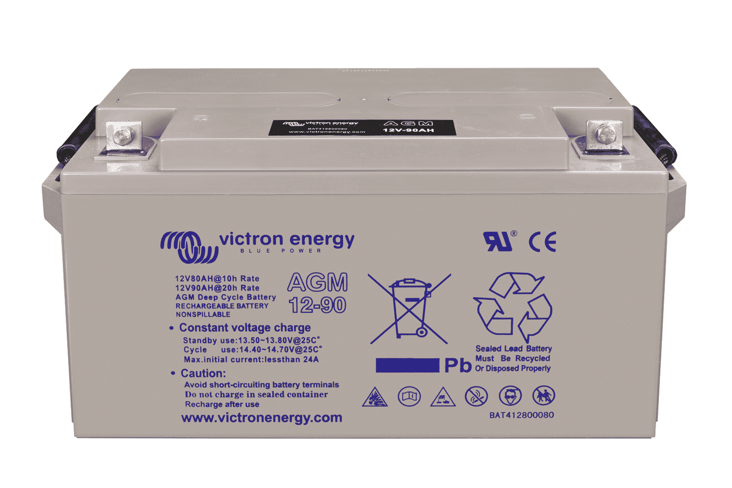 Victron AGM Deep Cycle Batterie 12V 90Ah