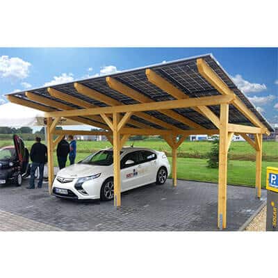 Solarcarport für 2 Stellplätze mit 6,6 kWp Leistung
