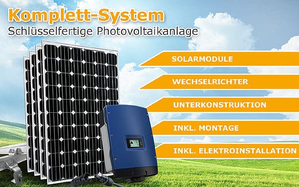 Solaranlage Komplettsystem