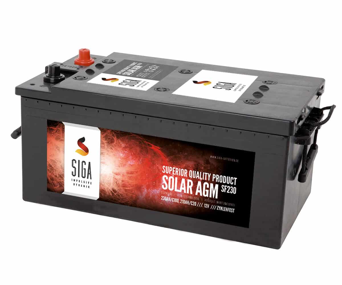 SIGA SOLAR AGM Batterie SF230 12V 230Ah online bei PrimeSolar