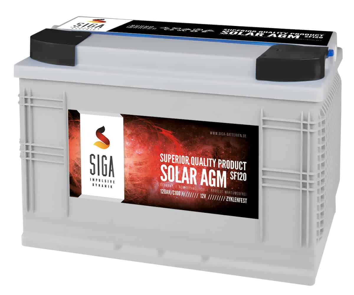 SIGA SOLAR AGM Batterie SF120 12V 120Ah